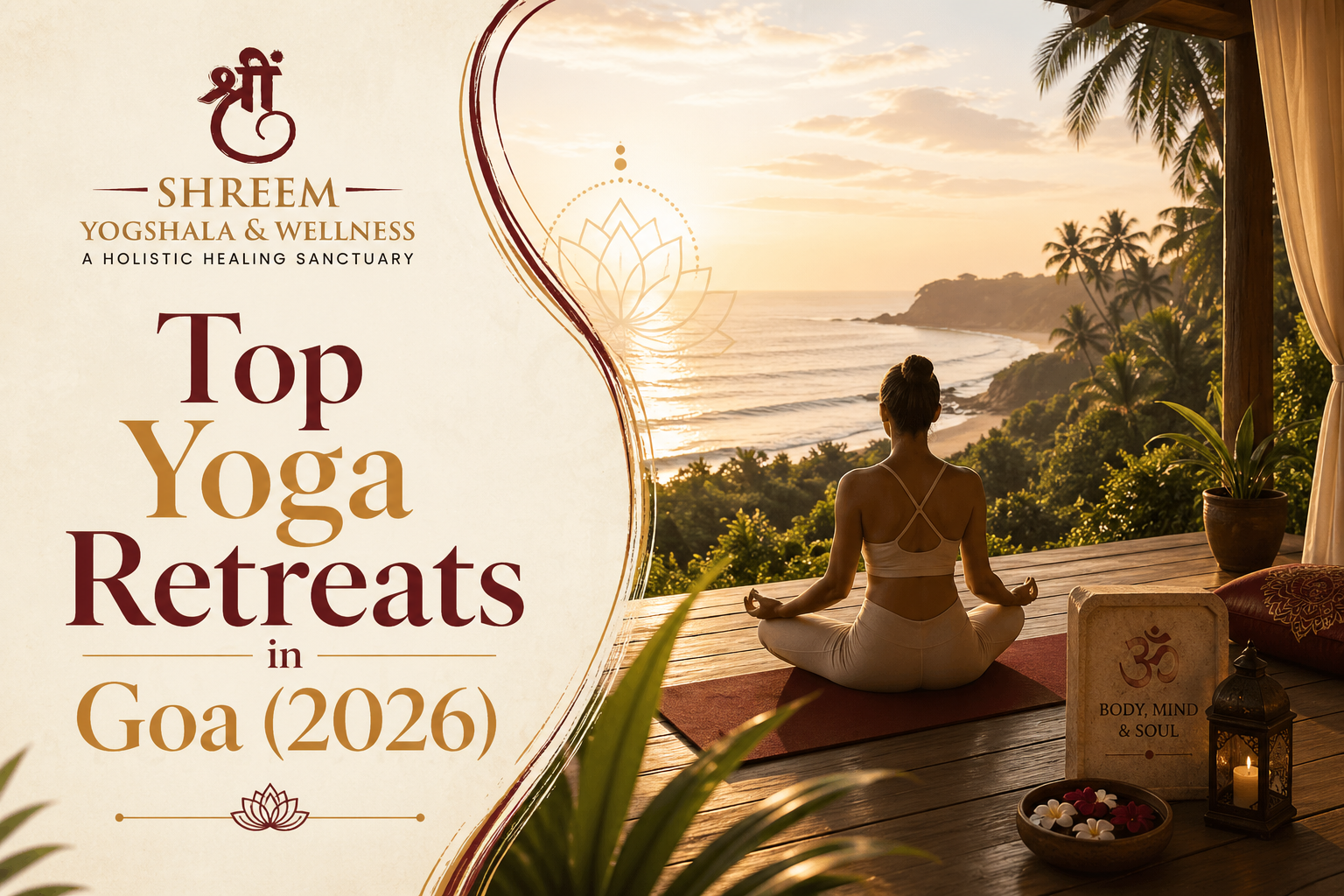 Top yoga retreats in Goa 2026 by Shreem Yogshala offering relaxation, detox, and holistic healing near serene beaches.